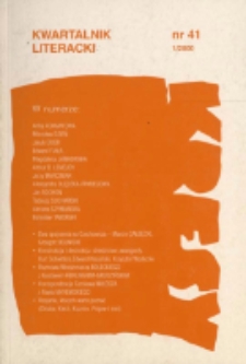 Kresy : kwartalnik literacki, nr 42 1/2000