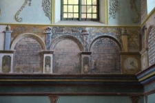 Polichromie w synagodze w Łańcucie