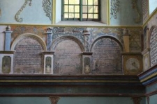 Polichromie w synagodze w Łańcucie