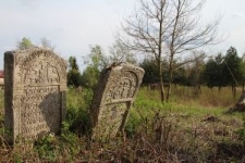 Macewy na cmentarzu żydowskim w Oleszycach