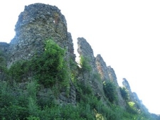 Khust, ruins of Khust Castle