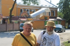 Robert Kuwałek w towarzystwie Leonida Goldberga