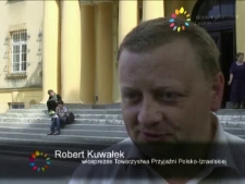 Fragment filmu "Wielokulturowy Lublin" w udziałem Roberta Kuwałka