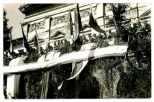 Obchody święta 1-go maja na tarasie pałacu Lubomirskich w Lublinie