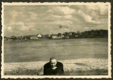 J&oacute;zef Koziejowski na tle Wisły