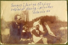 Rodzina Bielskich nad wodą w Pokaniewie