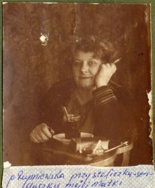 Pani Rupniewska przy stoliku Janiny Bielskiej