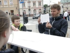 Warsztaty komiksu z Maciejem Pałką pod lubelskim Ratuszem