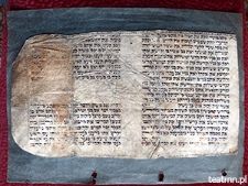 Zdjęcie fragmentu Tory pochodzącego z domu Wajzera w Piaskach