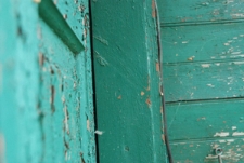 Ślad po mezuzie w Domu Szewca Fawki w Wojsławicach