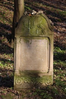 Matzevah at the Jewish cemetery in Kazimierz Dolny