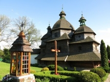 Zhovkva, the wooden orthodox church of the Holy Trinity