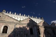 Żółkiew, fasada Wielkiej Synagogi w Żółkwi