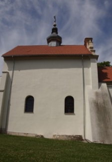 Południowa ściana cerkwi pw. Zaśnięcia Przenajświętszej Bogurodzicy (ok. 1560) przy ul. Sądowej 11 w Szczebrzeszynie