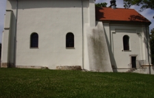 Południowa elewacja cerkwi pw. Zaśnięcia Przenajświętszej Bogurodzicy (ok. 1560) przy ul. Sądowej 11 w Szczebrzeszynie