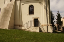 Wejście do zakrystii w prezbiterium cerkwi pw. Zaśnięcia Przenajświętszej Bogurodzicy (ok. 1560) przy ul. Sądowej 11 w Szczebrzeszynie