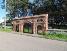 Entrance gate of the Jewish cemetery in Siemiatycze