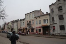 Buildings at the town square of Rohatyn