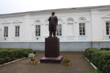Statue of Taras Shevchenko in Korets