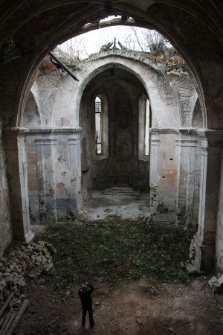 Interior of the Holy Trinity church in Pidhaitsi