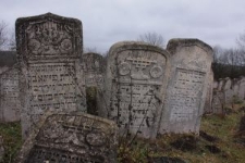 Matzevot at the Jewish cemetery in Pidhaitsi