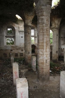Interior of the synagogue in Ostroh