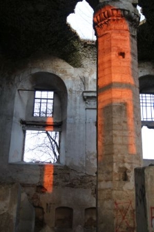 Interior of the synagogue in Ostroh