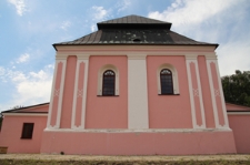 Elewacja boczna synagogi przy ul. Sądowej 3 w Szczebrzeszynie