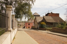 Ulica Sądowa w Szczebrzeszynie, widok w stronę synagogi