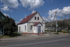 Żydowska zabudowa przy ulicy Sowieckiej w Raduniu