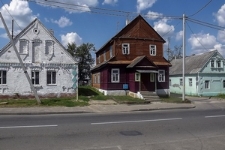 Jewish houses at Sowiecka street in Radun