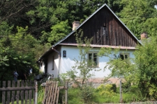 Ściana szczytowa domu przy ulicy Klukowskiego 62 w Szczebrzeszynie