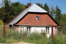 Ściana szczytowa domu przy ulicy Klukowskiego 7 w Szczebrzeszynie