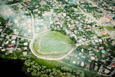 Widok na Dawidgr&oacute;dek z lotu ptaka