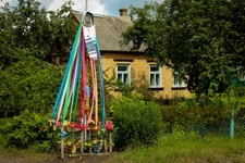 A wayside cross in Davyd-Haradok