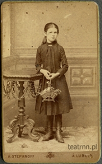 Zofia Dąbrowska, c&oacute;rka Mieczysława i Izabeli - jako dziecko