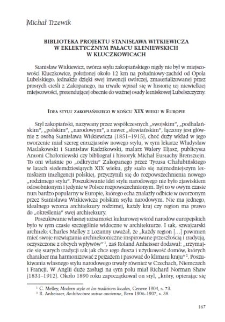 Biblioteka projektu Stanisława Witkiewicza w eklektycznym pałacu Kleniewskich w Kluczkowicach