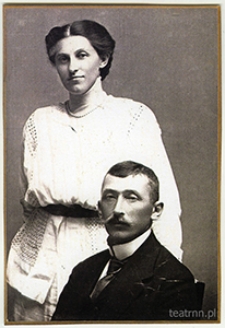 Ludwik Zembrzuski z żoną, Zofią z Kochanowskich Zembrzuską