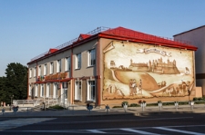 Nowogródek, zrekonstruowana dzielnica żydowska, lata 30 XX w., obecnie sklep Świat Dziecka