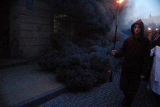 Efekty specjalne podczas inscenizacji Pożaru Miasta