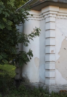 Elewacja tylna wschodniej kapliczki przy kościele p.w. św. Leonarda w Tyszowcach