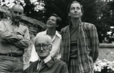 Adam Zagajewski z J&oacute;zefem Czapskim, Małgorzatą Dziewulską i Barbarą Toruńczyk