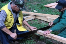 Zajęcia z Ryszardem Staińskim, warsztaty projektu &bdquo;Drewniany Skarb. Chroniąc dziedzictwo, kreujemy przyszłość&rdquo;