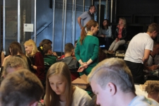 Praca nad mapami pamięci miejscowości, warsztat o dziedzictwie kulturowym miasteczka