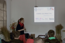 Zajęcia teoretyczne w Muzeum Wsi Lubelskiej, warsztaty projektu &bdquo;Drewniany Skarb. Chroniąc dziedzictwo, kreujemy przyszłość&rdquo;