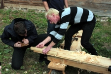 Zajęcia z Larsem Rauanem, warsztaty projektu &bdquo;Drewniany Skarb. Chroniąc dziedzictwo, kreujemy przyszłość&rdquo;