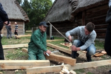 Zajęcia z Ryszardem Staińskim, warsztaty projektu &bdquo;Drewniany Skarb. Chroniąc dziedzictwo, kreujemy przyszłość&rdquo;