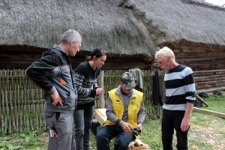 Lars Rauan i Ryszard Staiński, warsztaty projektu „Drewniany Skarb. Chroniąc dziedzictwo, kreujemy przyszłość”