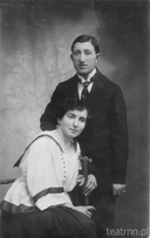 J&oacute;zef Bach z żoną Salą