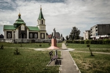 The Holy Transfiguration orthodox church in Ostryna